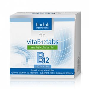 Fin VitaB12tabs zawiera aktywną koenzymową formę witaminy B12.
